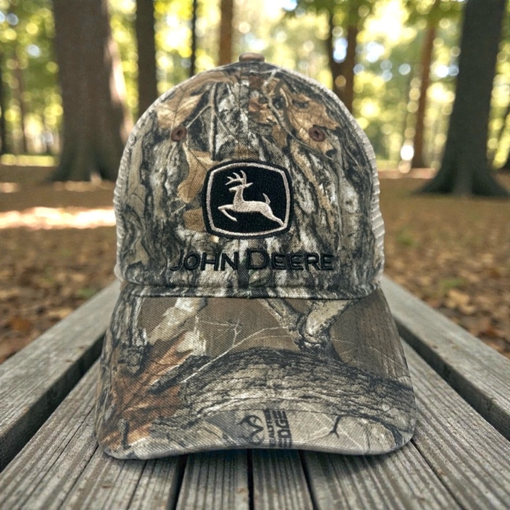 John Deere Camo Mesh Trucker Hat